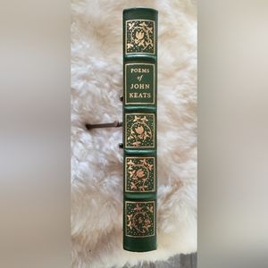 Leather Bound Book "Poems of John Keats", Collectors Edition, unused